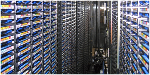 Archivsystem mit Magnetbaendern