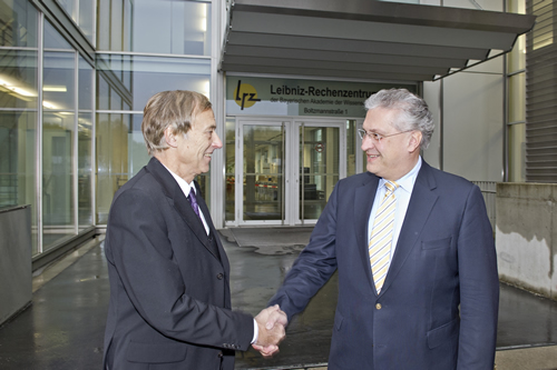 Prof. Bode begrüßt Innenminister Herrmann
